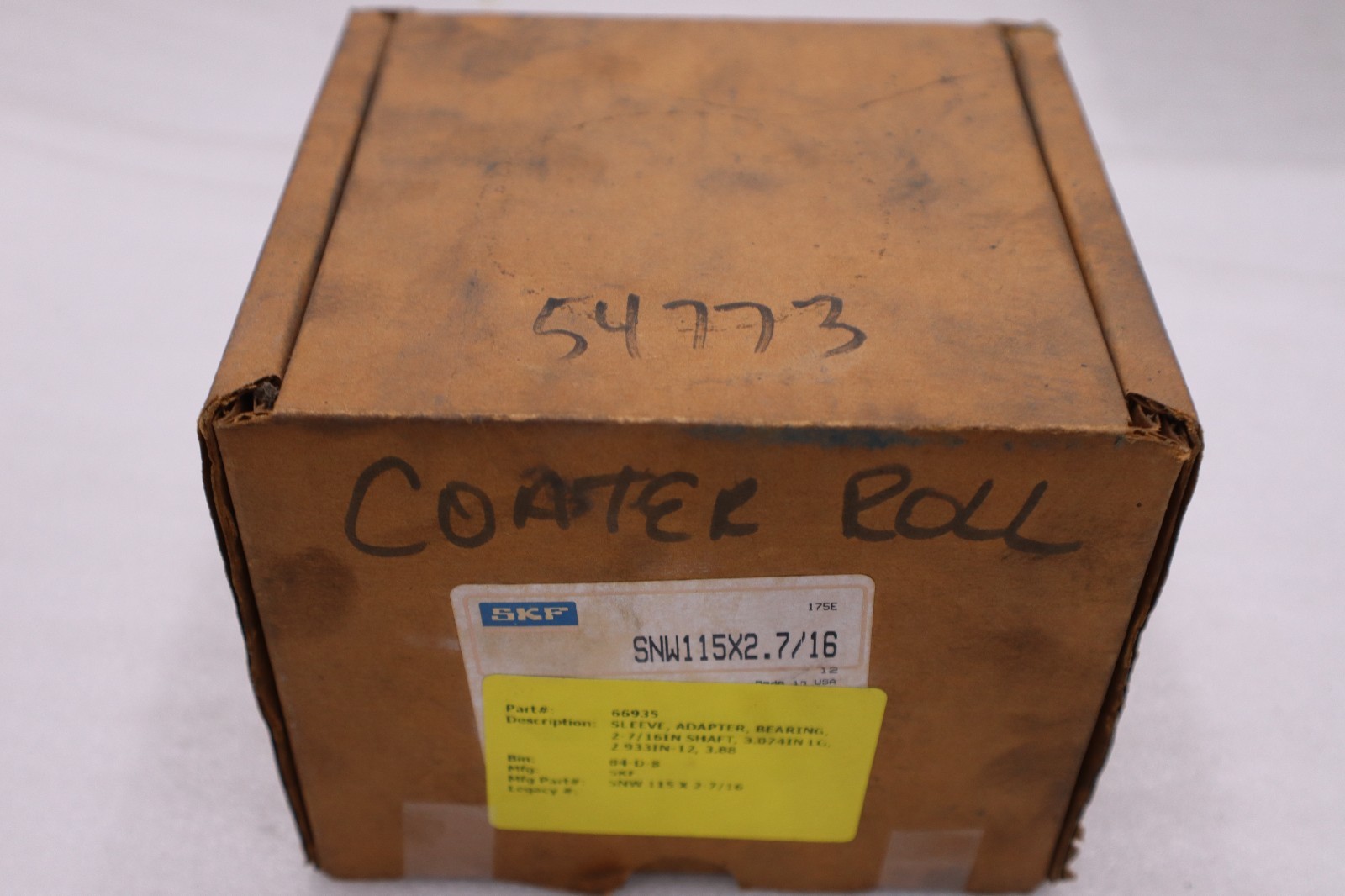 Used snw 115x2.7/16 skf standard accessories NEW IN BOX STOCK 3006CC