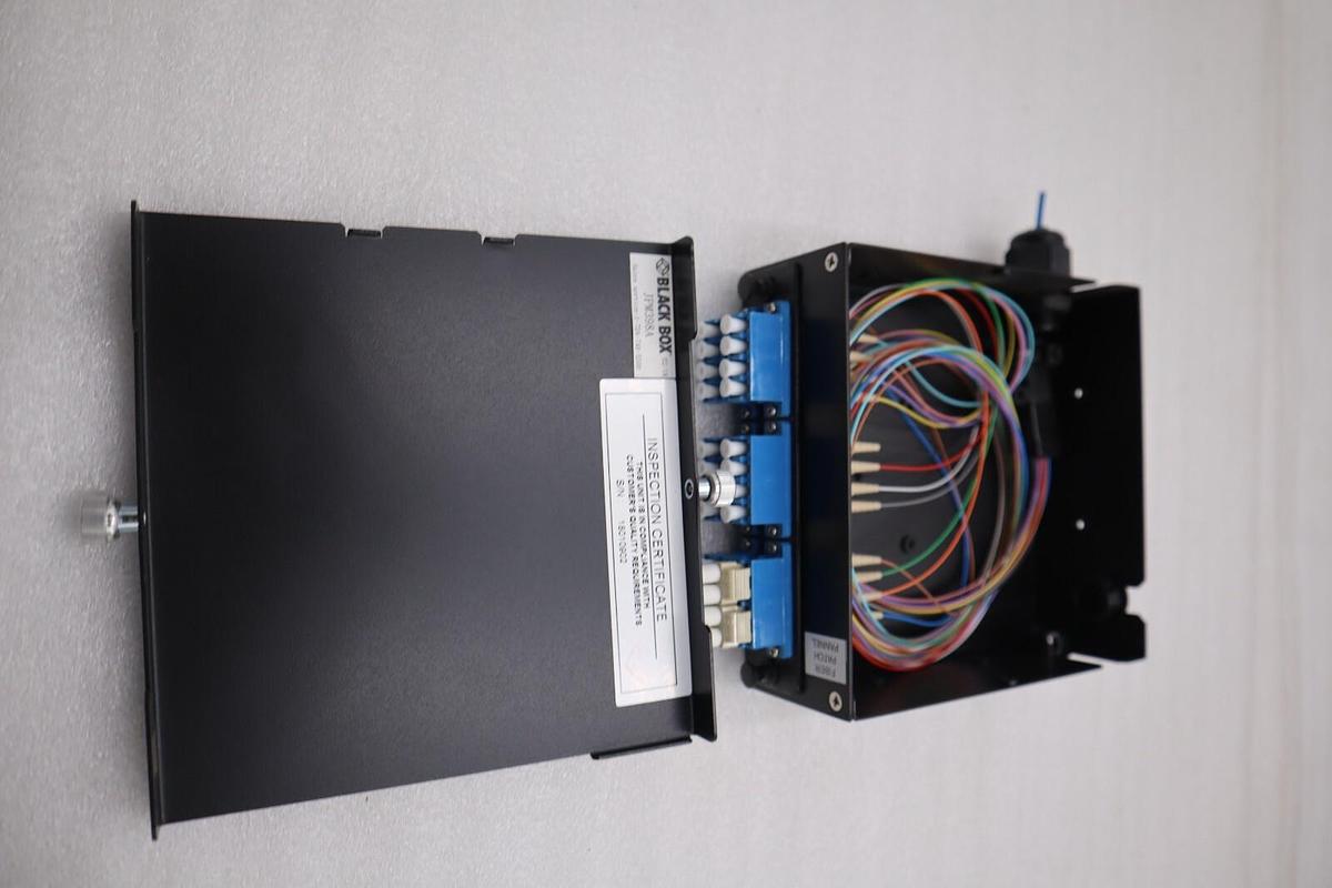 Used Black Box JPM398A JPM39 Series DIN Rail Mini Fiber Enclosure STOCK K-1118-A