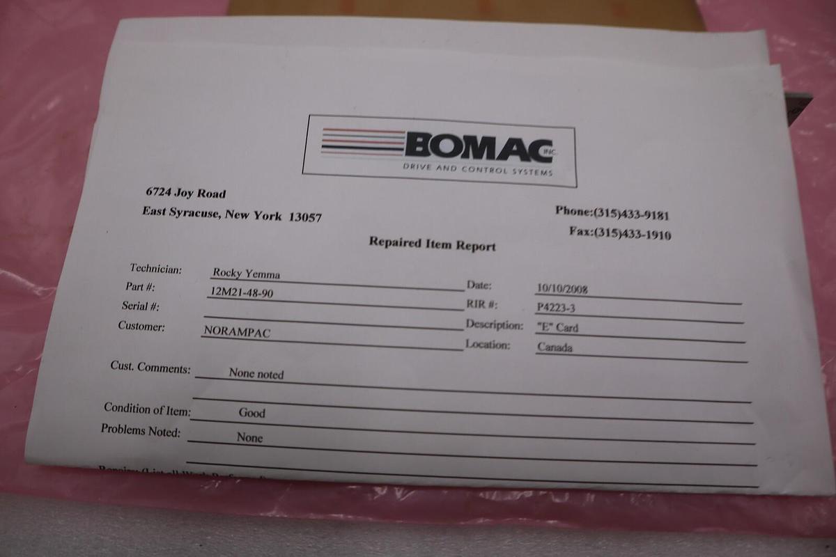 Used ELECTRO-FLYTE 12M21-00011-90 REV B REGULATOR CARD STOCK 3758A