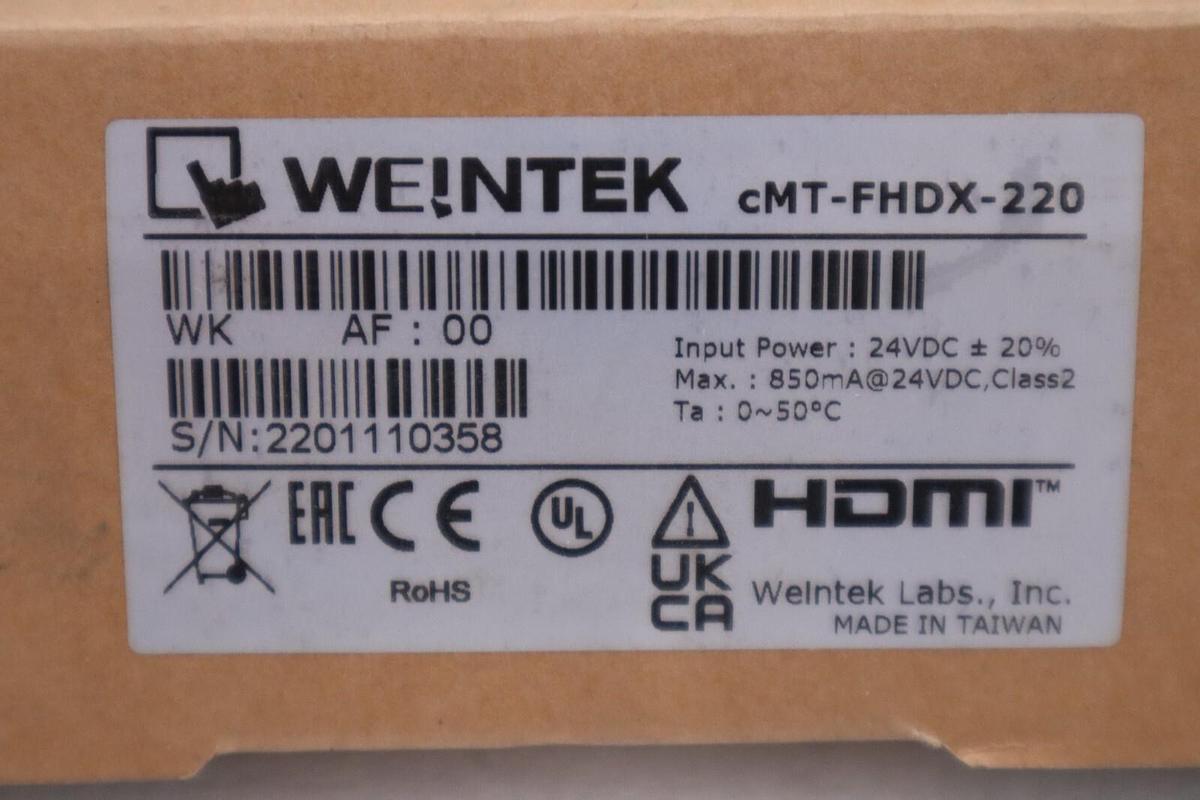 WEINTEK MAPLE SYSTEMS CMT-FHDX-220 / CMTFHDX220 NEW UNIT (FIVE AVAILABLE) #H4A