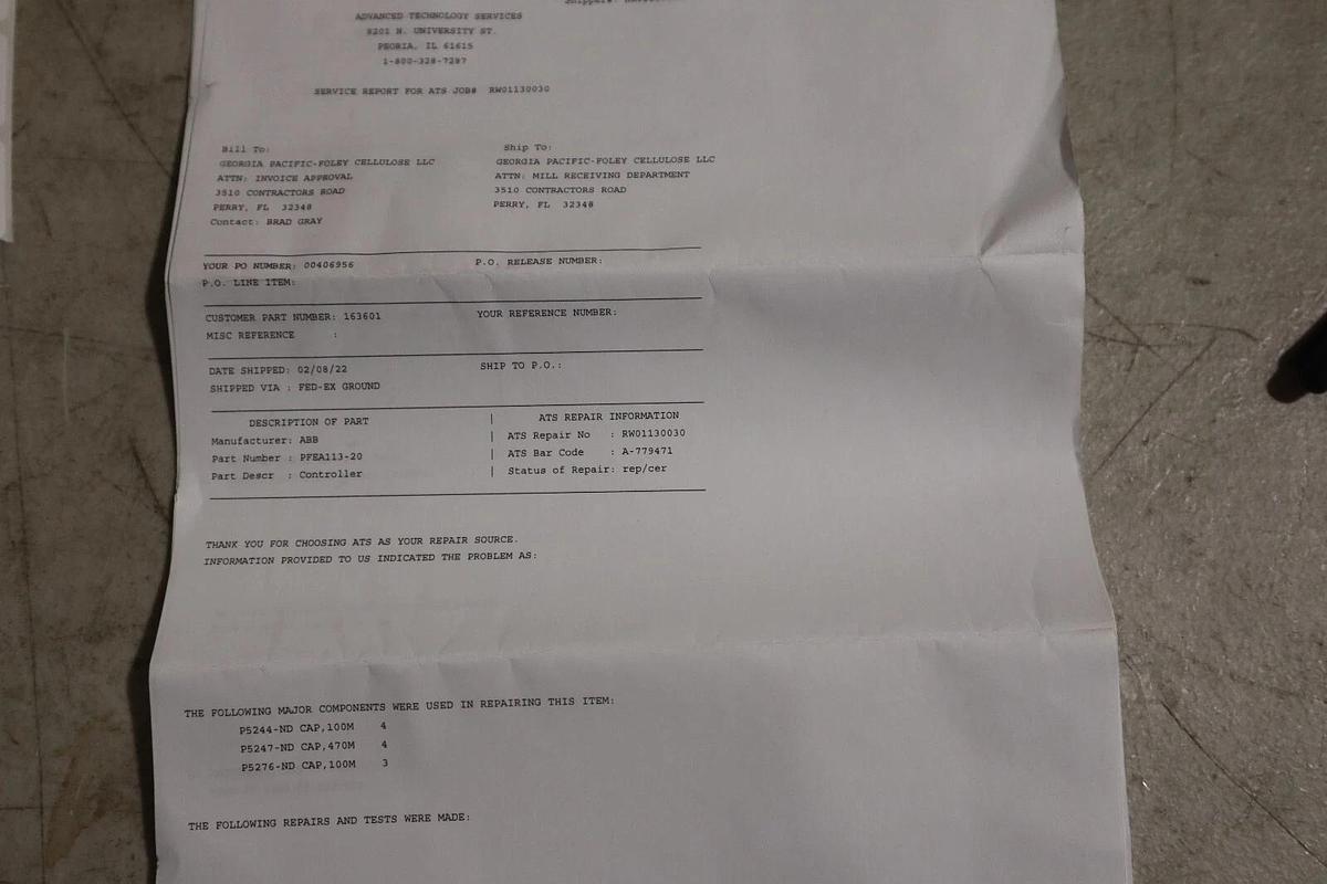 Used Abb 3BSE050092R20 PFEA113-20 Tension Controller OEM REFURBISHED STOCK G329A