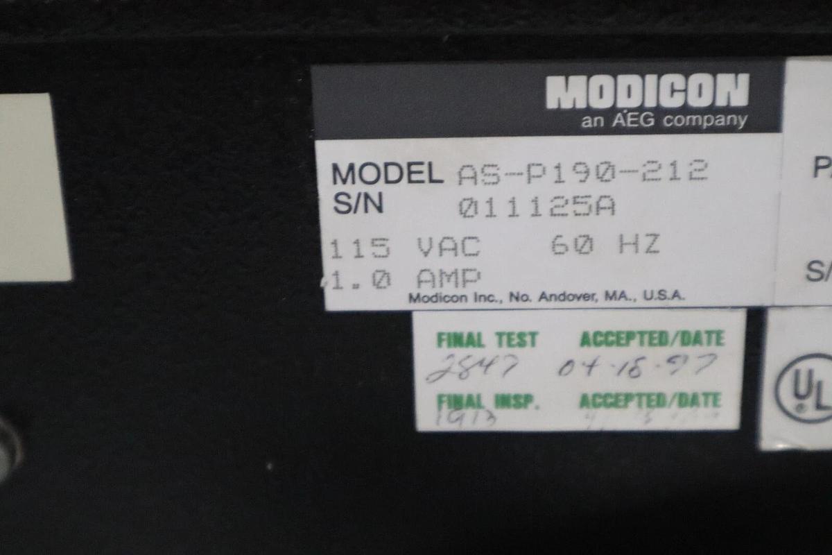 Used SCHNEIDER ELECTRIC AS-P190-212 / ASP190212 (USED) STOCK G261