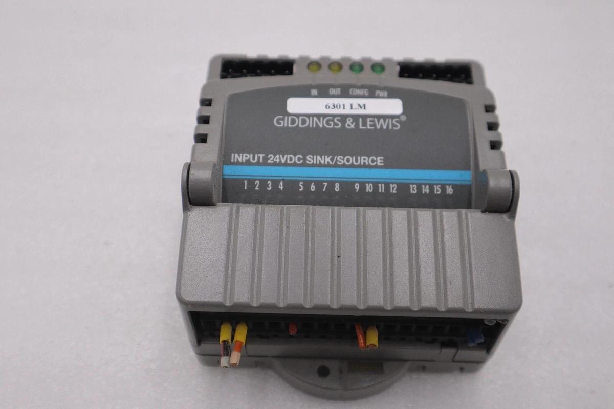 Used GIDDINGS & LEWIS M.1300.7372 R1 Input Module 24VDC SINK/SOURCE STOCK 641-D