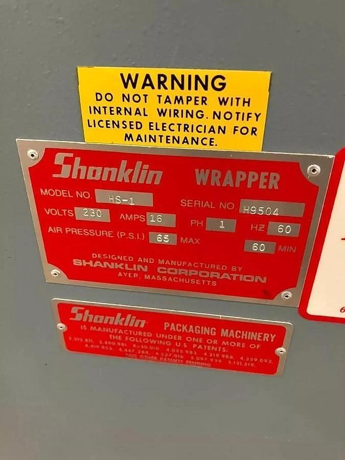 Used SHANKLIN HS-1 HIGH SPEED SIDE SEAL SHRINK WRAPPER