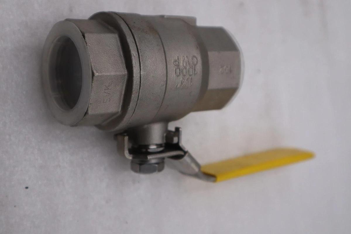 Used OEM Sharpe SS Stainless1-1/4" NPT Ball Valve 50M76 CF8M 1000CWP 102 - STK GF323A