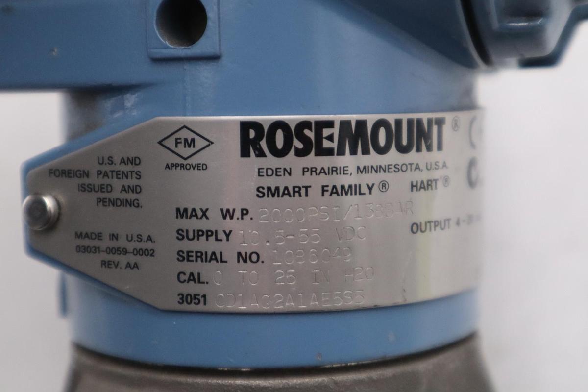 Used NEW Rosemount 3051CD1AG2A1AE5S5 Pressure Transmitter STOCK L-97C