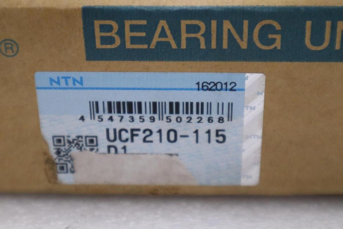 Used NEW NTN UCF210-115D1 Bearing Four Bolt Square Flanged Unit STOCK H695A