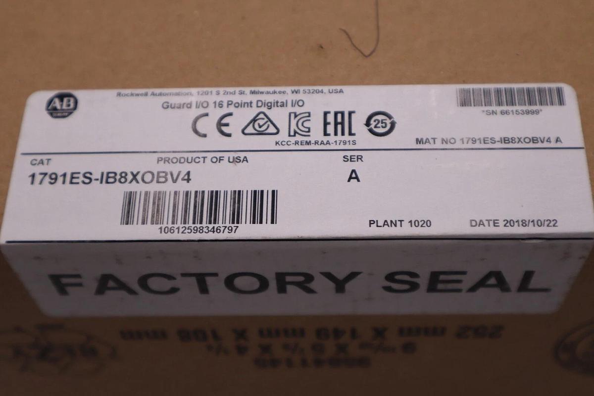 ALLEN BRADLEY 1791ES-IB8XOBV4 COMPACT BLOCK GUARD I/O ETHERNET NEW SEALED #G105