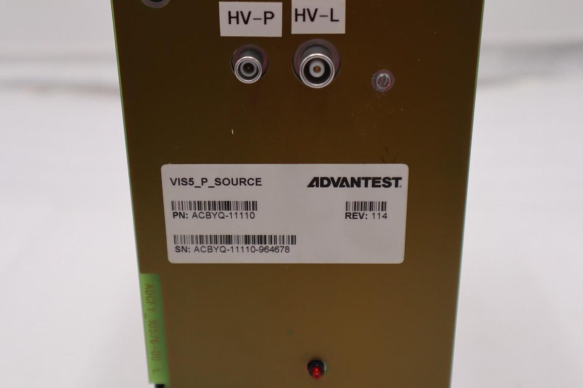 Used USED ADVANTEST VIS5_P_SOURCE REV 114 ACBYQ-11110 HV-P HV-L STOCK #2862