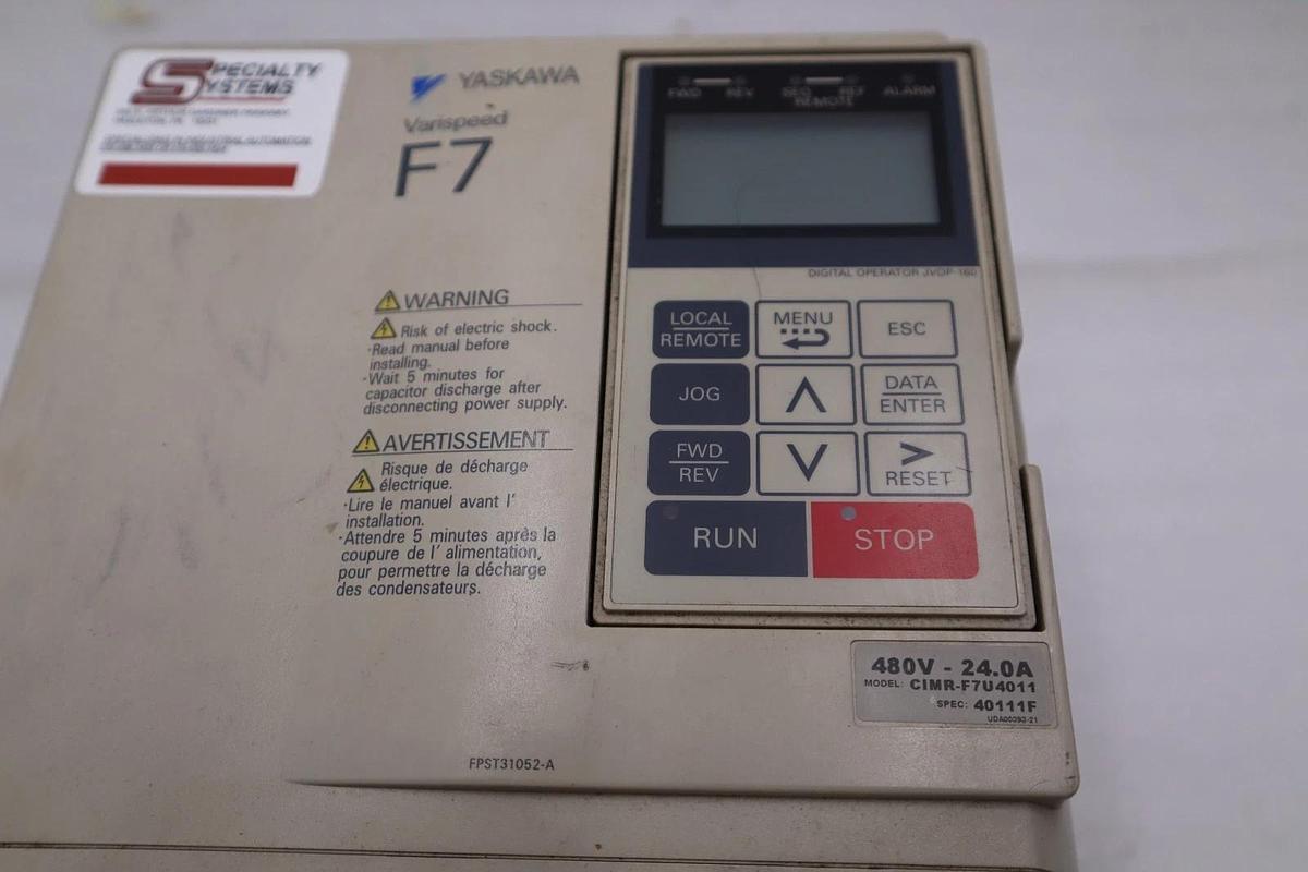 Used Yaskawa inverter CIMR-F7U4011 F7 AC Drive STOCK CC254
