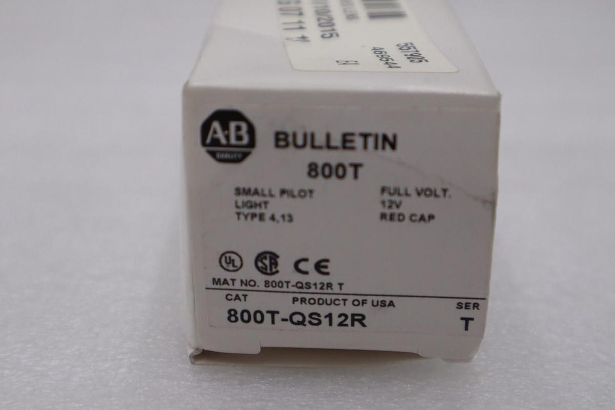 ALLEN BRADLEY 800T-QS12R / 800TQS12R (NEW WITH BOX) STOCK G696A