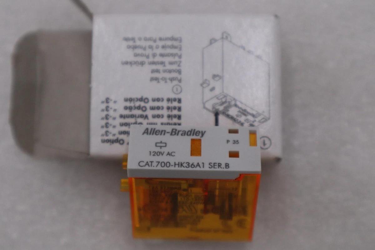 Used LOT OF 4 - NEW Allen Bradley 700-HK36A1 GP Slim Line Relay STOCK H1077A