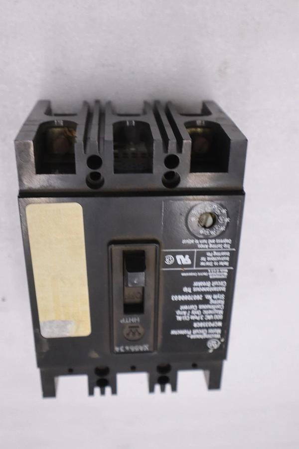 Used Westinghouse MCP0358CR Circuit Breaker 7A 3P 600VAC STOCK 5743CC