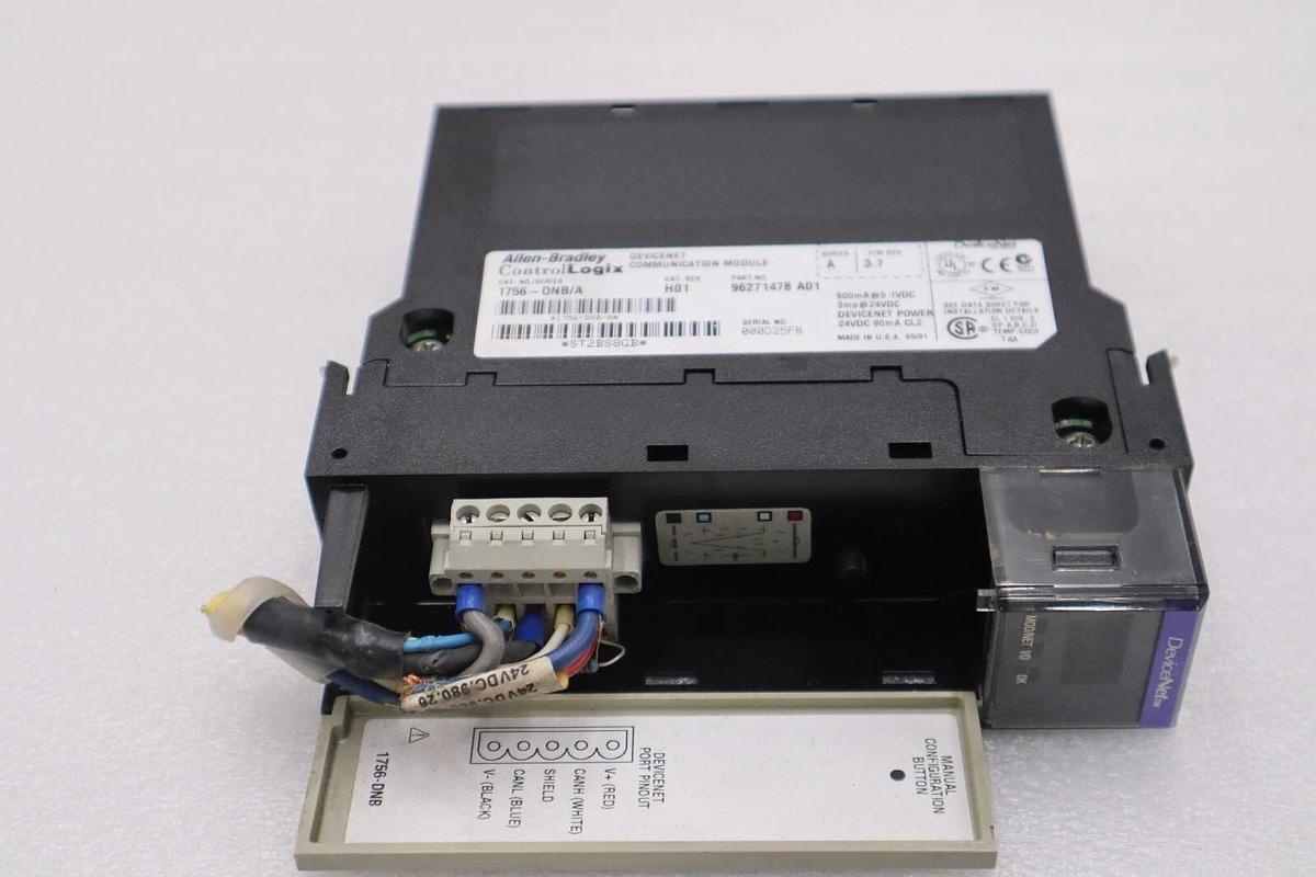 Used Allen Bradley 1756-DNB Devicenet Ethernet Communication Module STOCK K-109-D