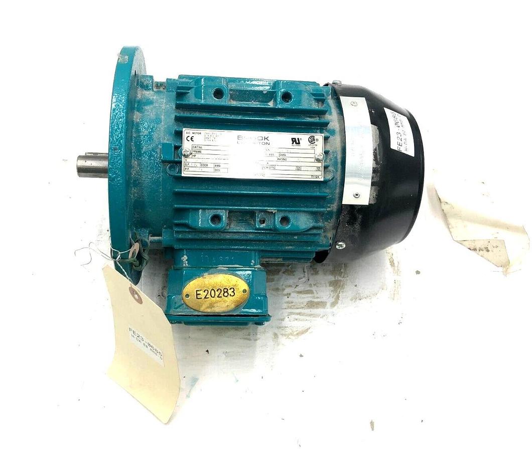 Used BROOK CROMPTON WU-DA80MM8-D AC MOTOR 3PH 834RPM 480V STOCK S-117