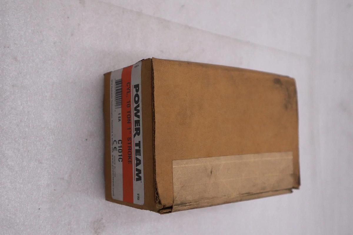 Used POWER TEAM C101C HYDRAULIC CYLINDER 10-TON 1"-STROKE SINGLE ACTING - STK GF207A