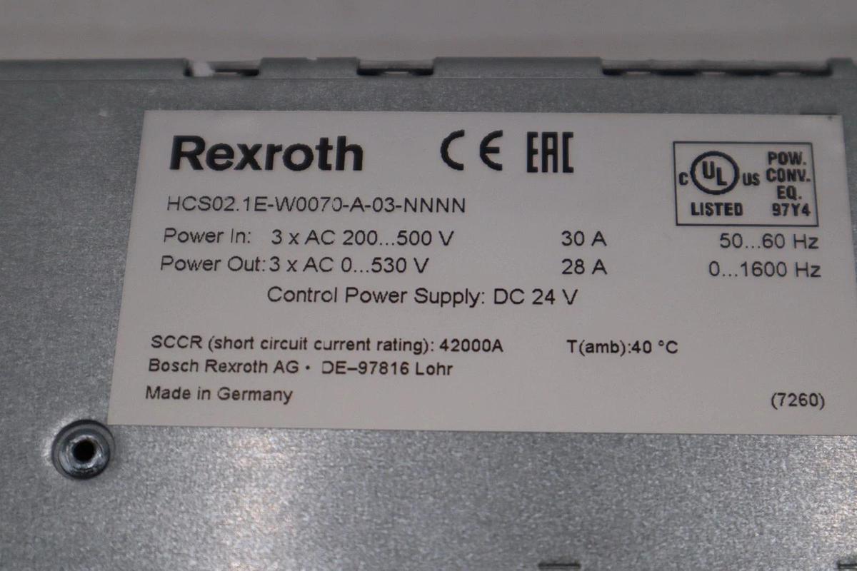 NEW OPEN BOX Bosch Rexroth HCS02.1E-W0070-A-03-NNNN Compact Converter STK H1950