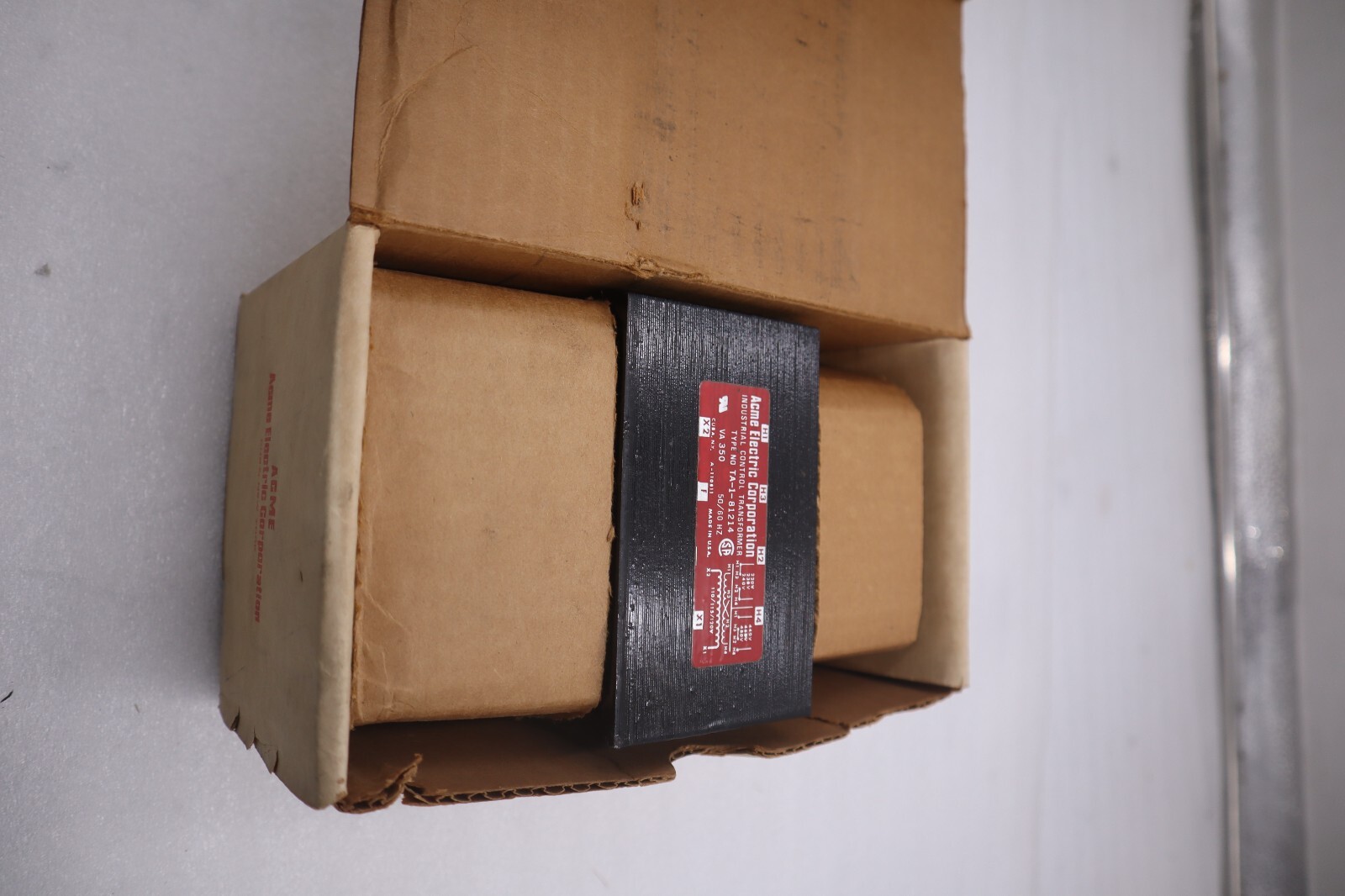 Used ACME ELECTRIC TA-1-81214 1 PHASE 350 VA 240-480-120V TRANSFORMER STOCK G426A