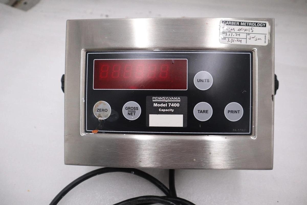 Used 7400 Pennsylvania Scale Digital Indicator Series STOCK 3426-D