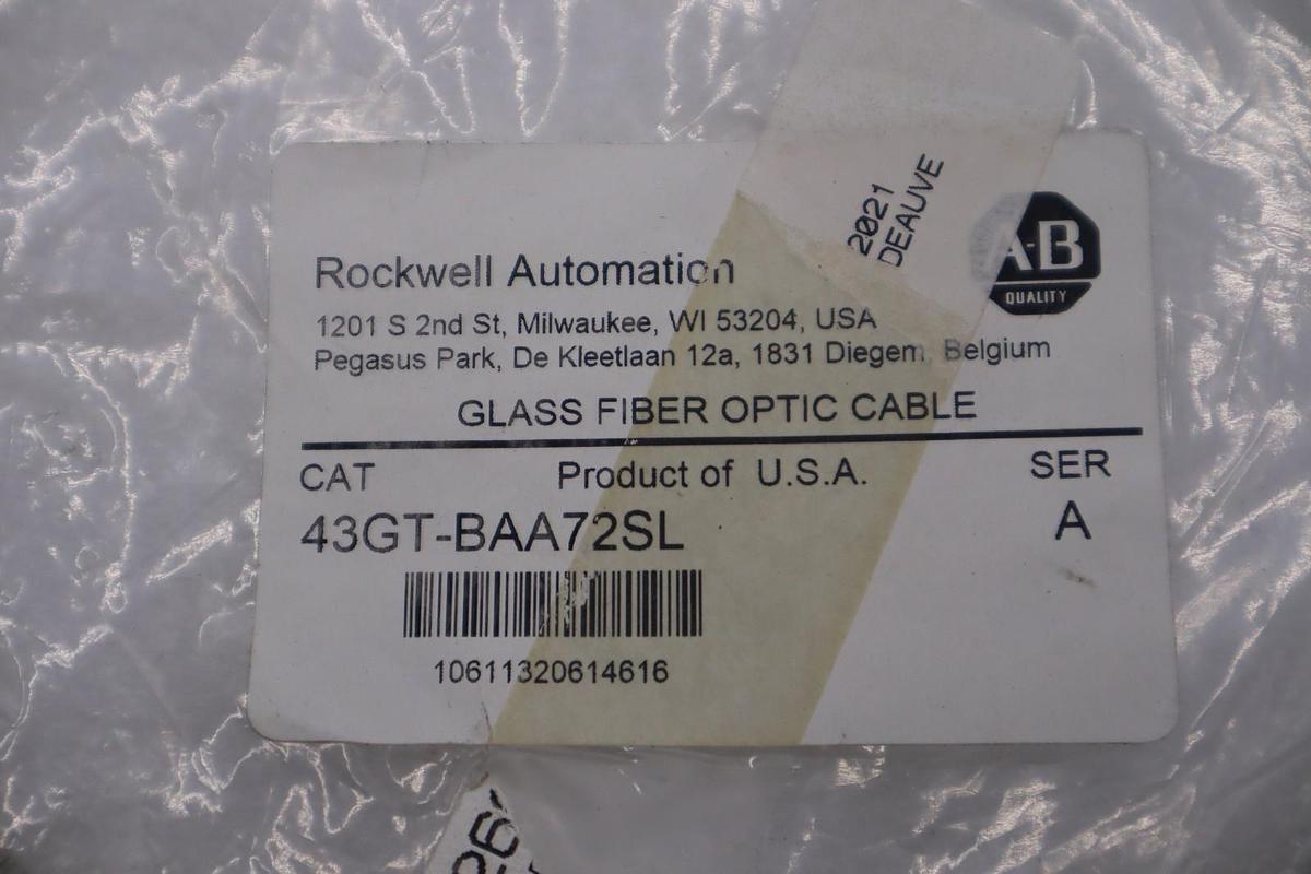 NEW Allen-Bradley 43GT-BAA72SL Fiber Optic Cable STOCK H1638A