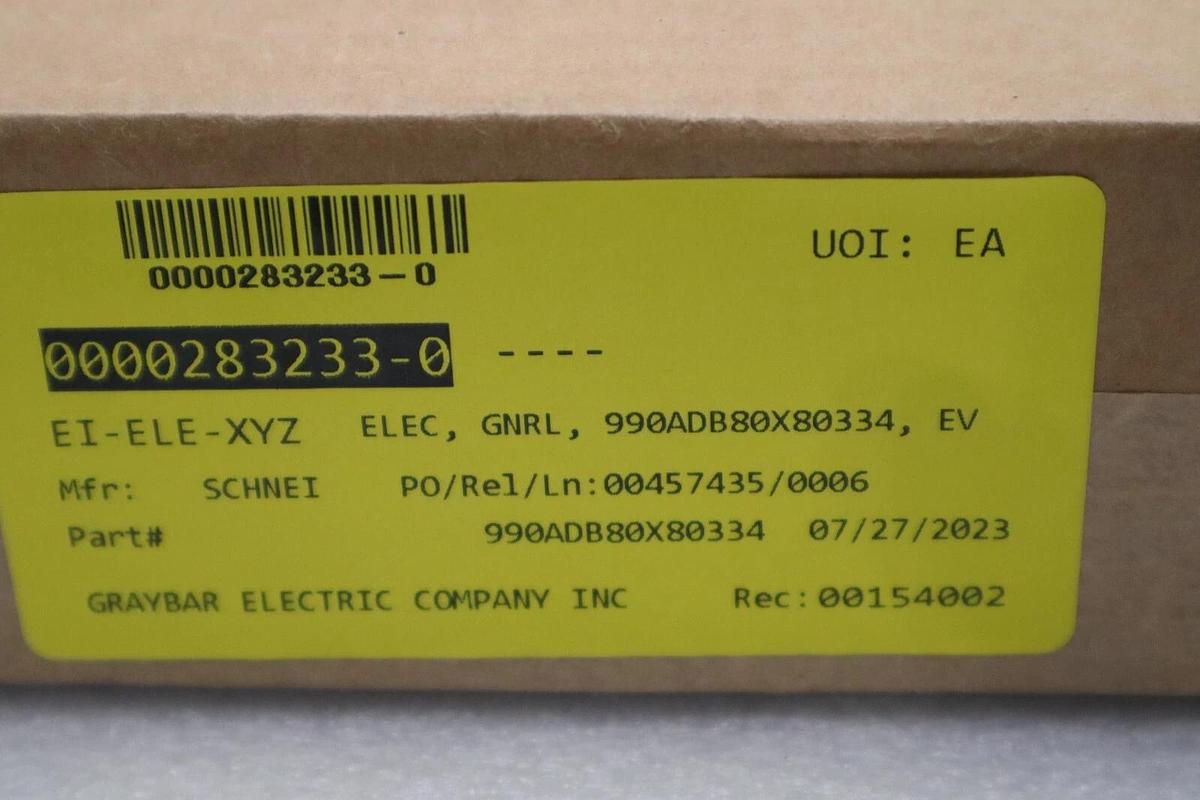 Used Schneider Electric 990ADB80X334 PLC Modernization KIT NEW IN BOX STOCK G31