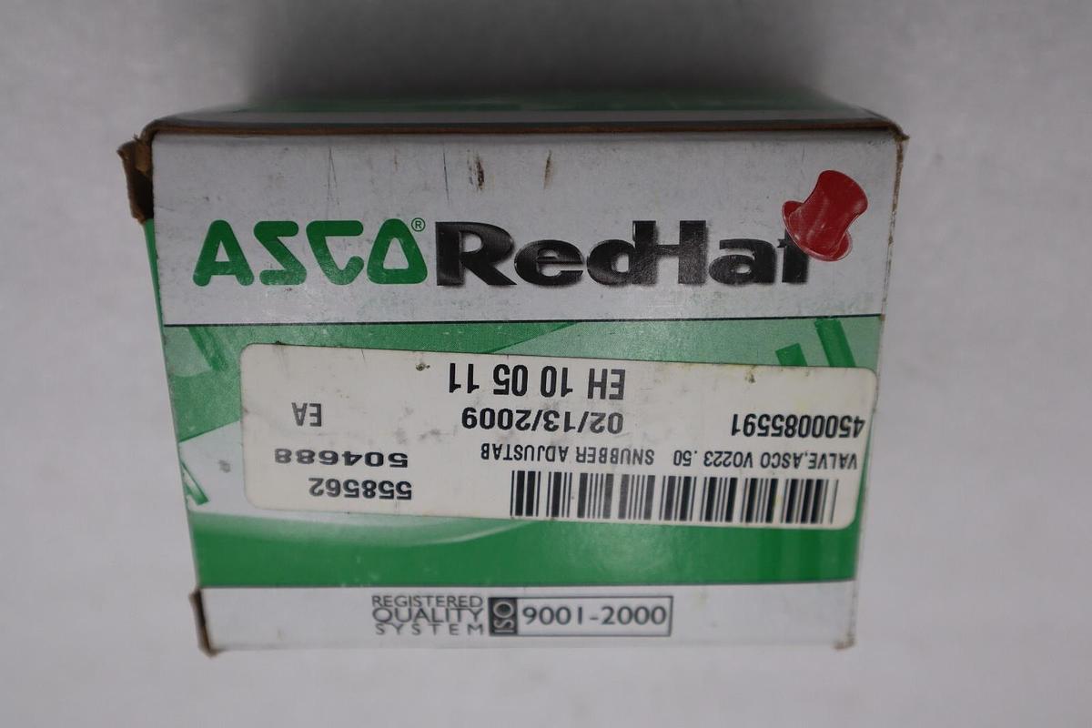 Used NEW ASCO V0223 Brass Flow Control Valve Without Manual STOCK G829A