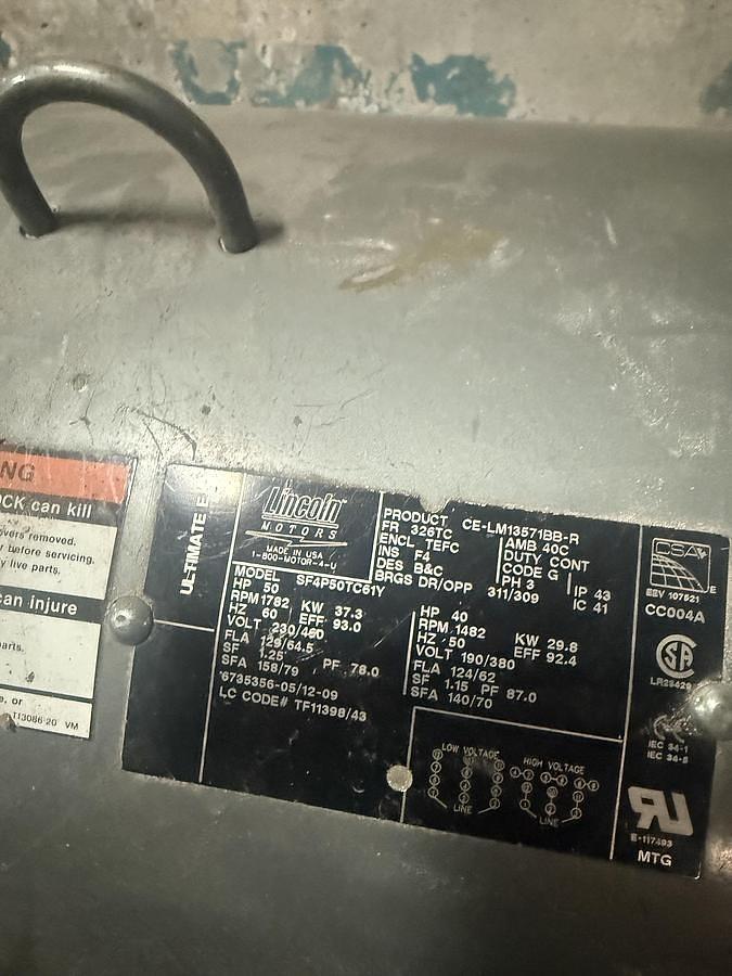 Used BALEMASTER HORITZONTAL AUTO TIE BALER 44100GL-10 TWIN 50 HP MOTORS 10" CYLINDER