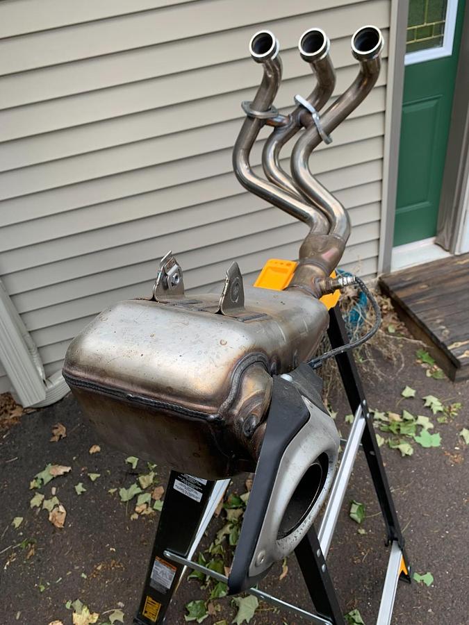 Used 2020 MT-09 stock exhaust