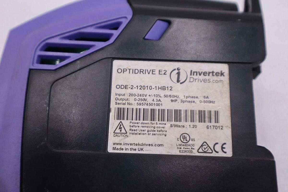 INVERTEK ODE-2-12010-1HB12 / ODE2120101HB12 OPTIDRIVE E2 NEW UNIT STOCK H485A