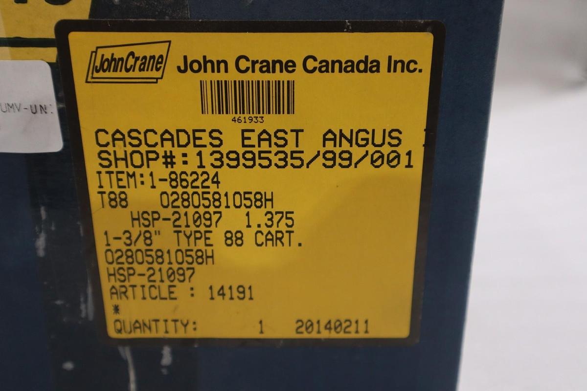 John Crane HSP-21097 1-3/8" Type 88 Cart Cartridge Seal - STOCK GF918