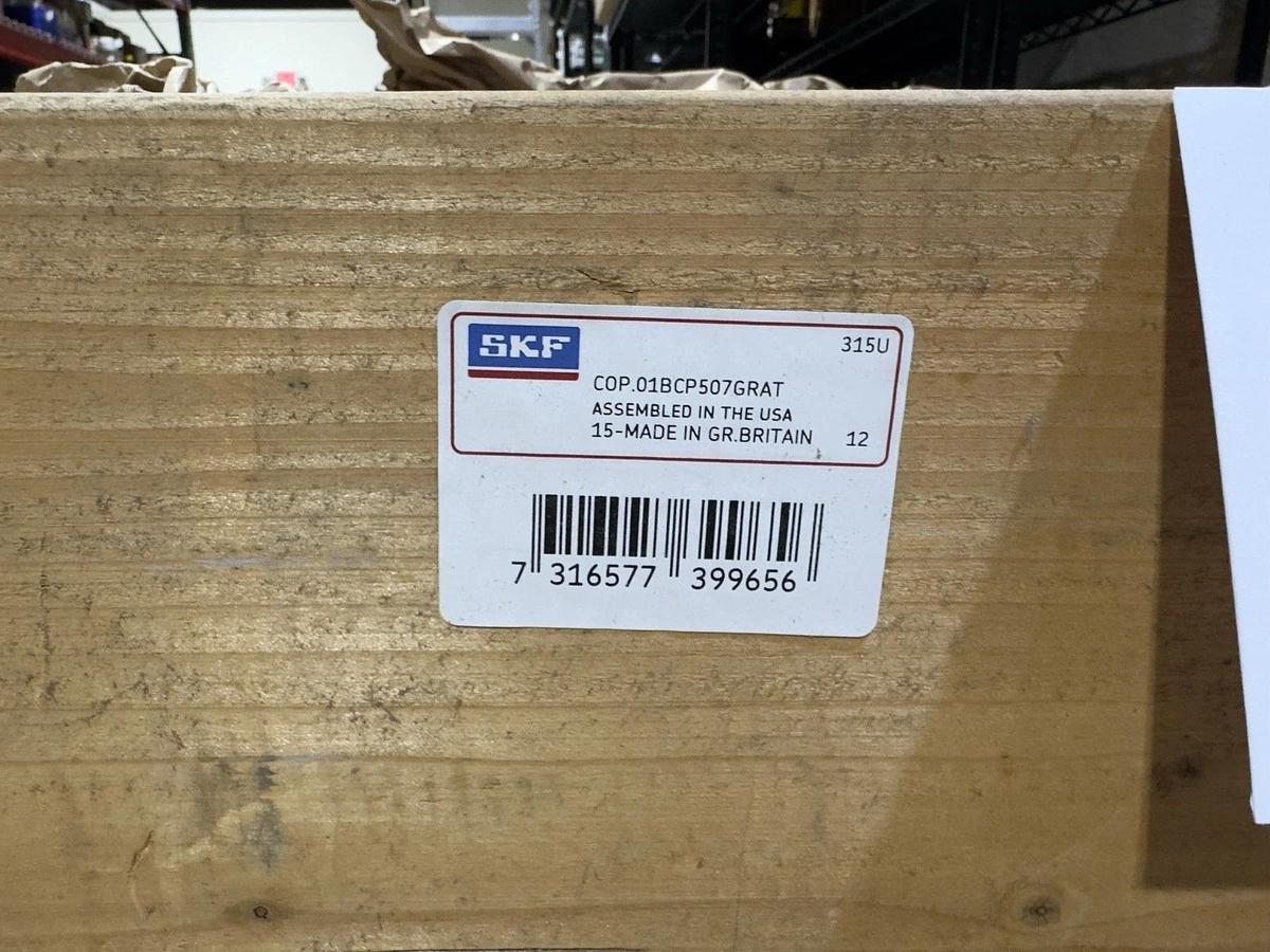 Used NEW SKF COP.01BCP507GRAT/ 01BCP507EXAT COOPER PILLOW BLOCK BEARING STOCK S680