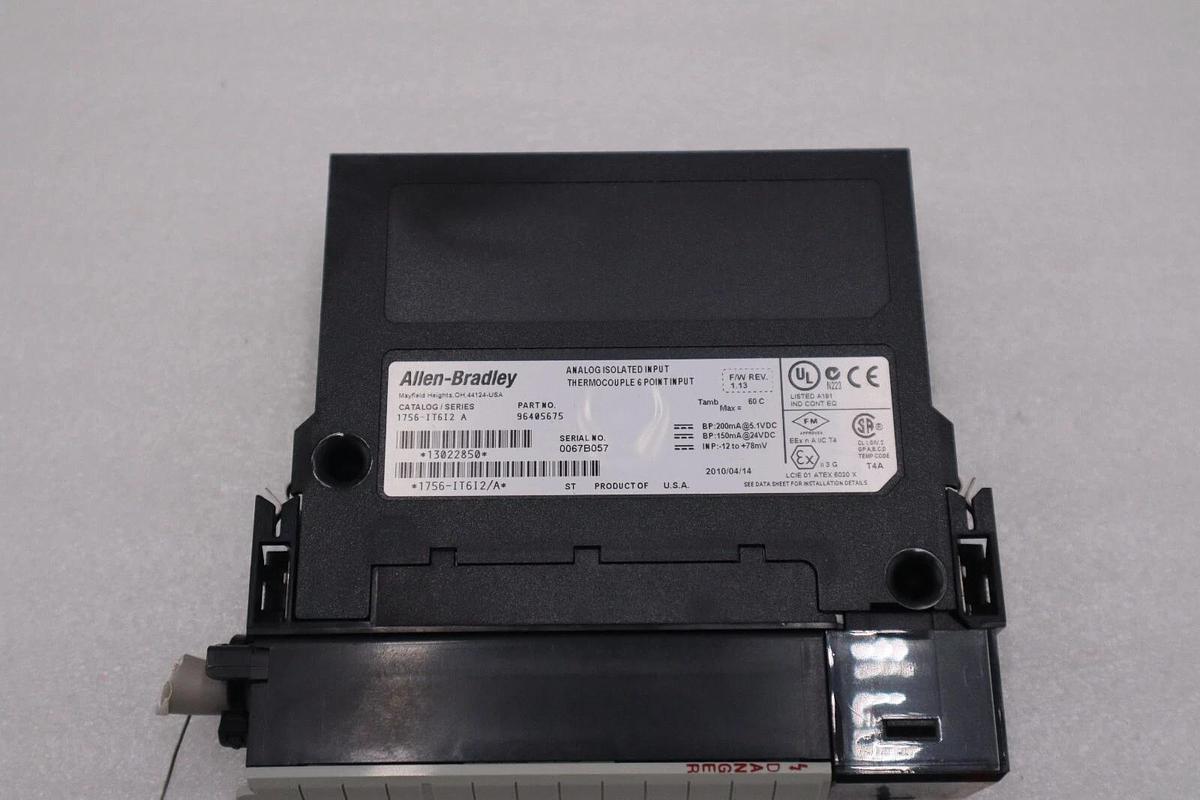 Used Allen Bradley 1756-IT6I2 Ser A ControlLogix 6-Channel Analog Input Module #H112A