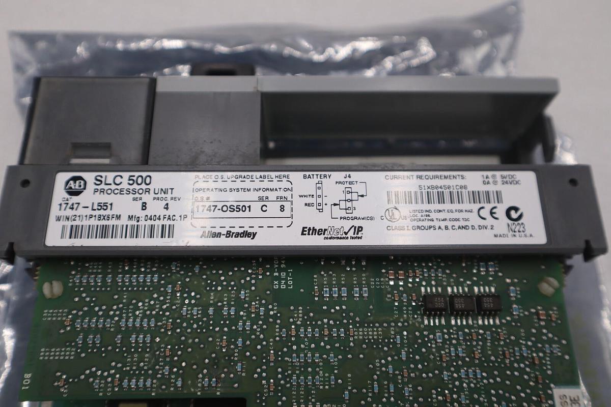 Used Allen Bradley 1747-L551 SLC 500 SLC 5/05 CPU Processor Controller Ser A STOCK H5