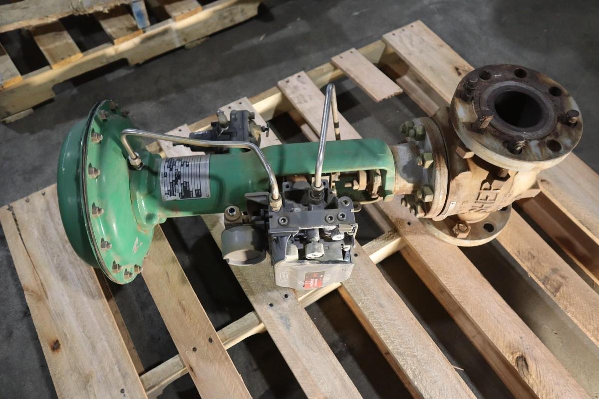 Used Fisher Control Valve Size 40 With Type EZ Pneumatic Actuator