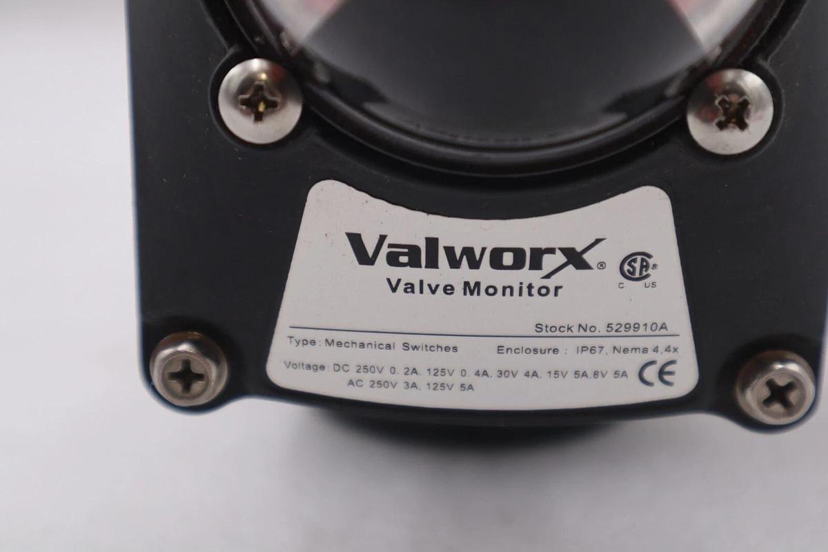 VALWORX 530175 AP075 PNEUMATIC ACTUATOR W/ 529102A SOLENOID 529910A VALVE #007-A