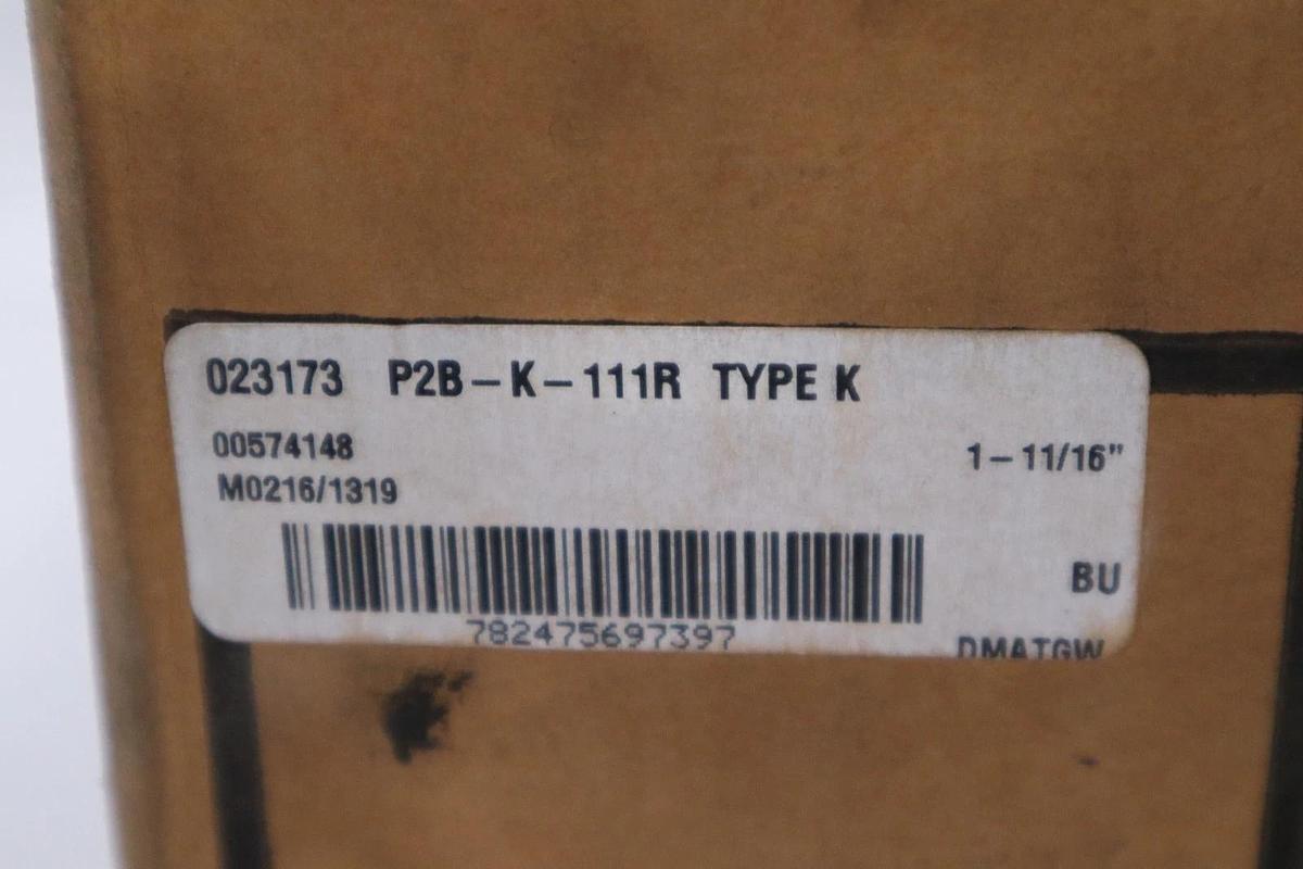 Used NEW Dodge 023173 P2B-K-111R 1-11/16" Tapered Roller Bearing Pillow Block Type K