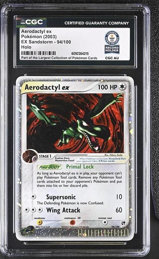 Used Pokemon Aerodactyl ex Sandstorm Holo #94 CGC WORLD RECORD HOLDER 1/1 ONE OF ONE