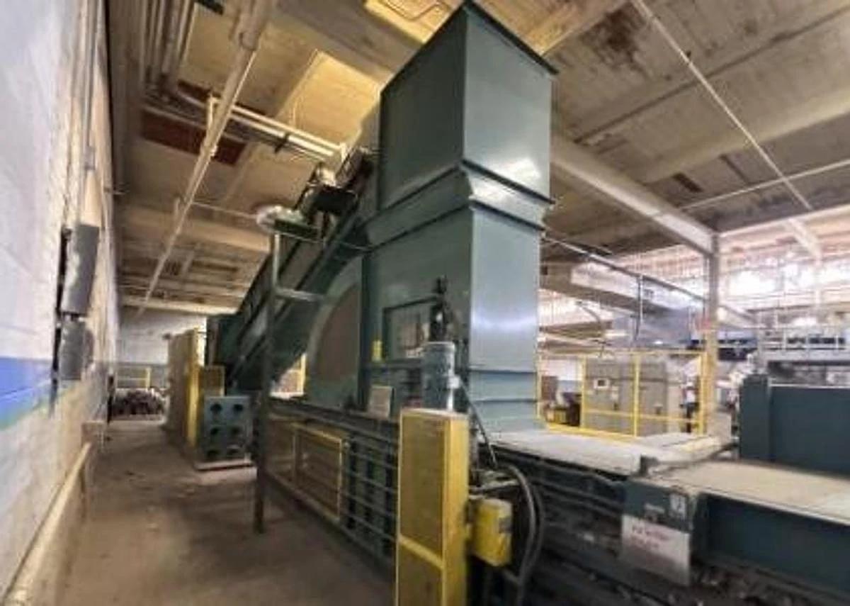 Used SELCO MODEL HLO-128A50T HORIZONTAL AUTOTIE BALER WITH CONVEYOR 50HP 8" CYLINDER