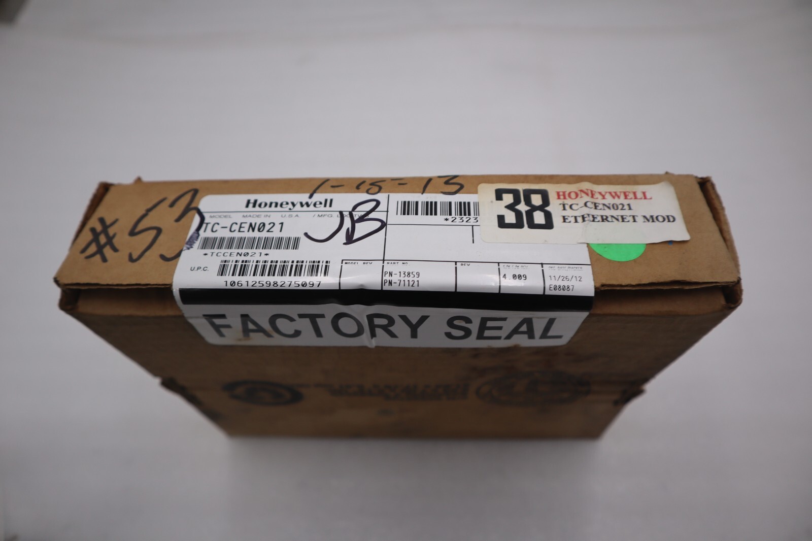 HONEYWELL TC-CEN021 / TCCEN021 ETHERNET MODULE 10/100MB STOCK G549