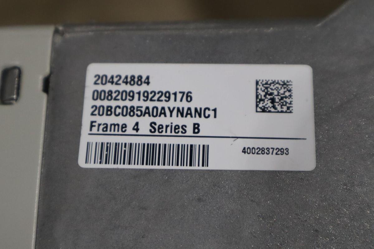 Used NEW ALLEN BRADLEY 20BC085A0AYNANC1 POWERFLEX DRIVE 700 400V 60HP SERIES B S-149A