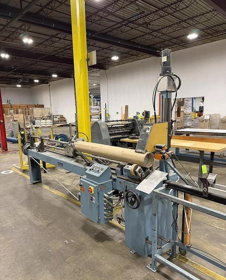 Used 90" CORETECH MODEL 10/90A CORE CUTTER AUTO ADVANCE AUTOMATIC 6" TOOLING