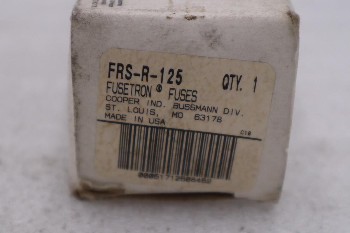 Used LOT OF 2 - NEW OPEN BOX Bussmann Fusetron FRS-R-125 Fuse STK GF403A