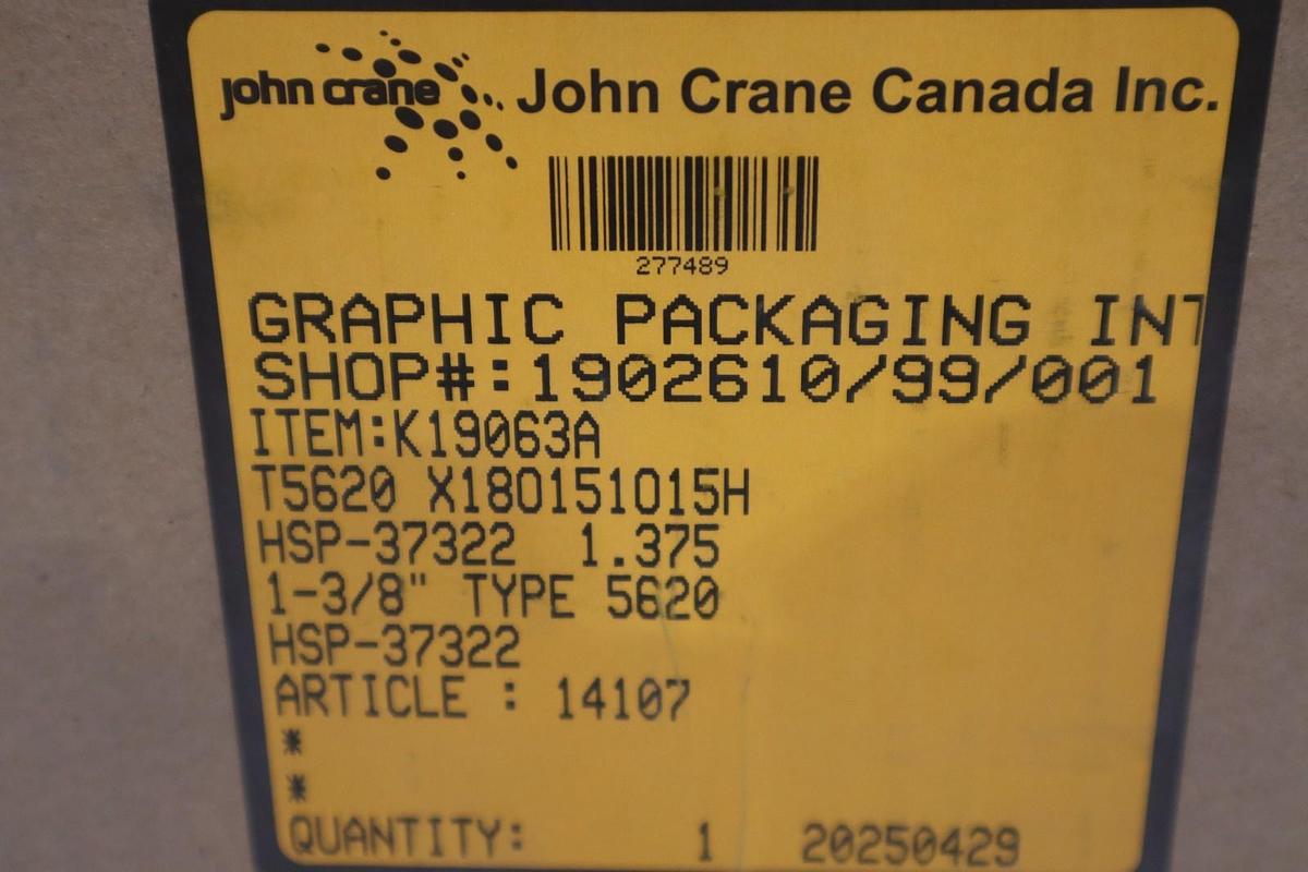 John Crane HSP-37322 1-3/8" TYPE 5620 Seal Assembly - NEW IN BOX - STOCK GF906