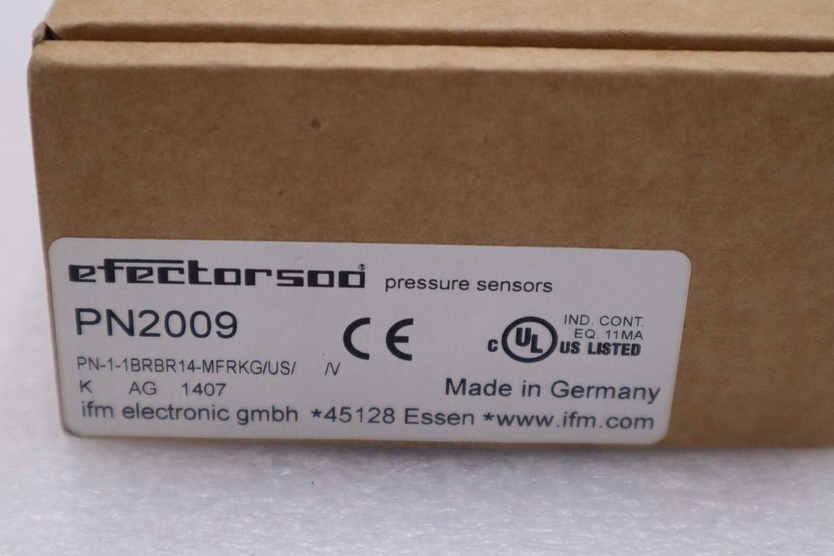 IFM PRESSURE SENSOR PN-1-1BRBR14-MFRKG/US V PN2009 NEW IN BOX STOCK G673A