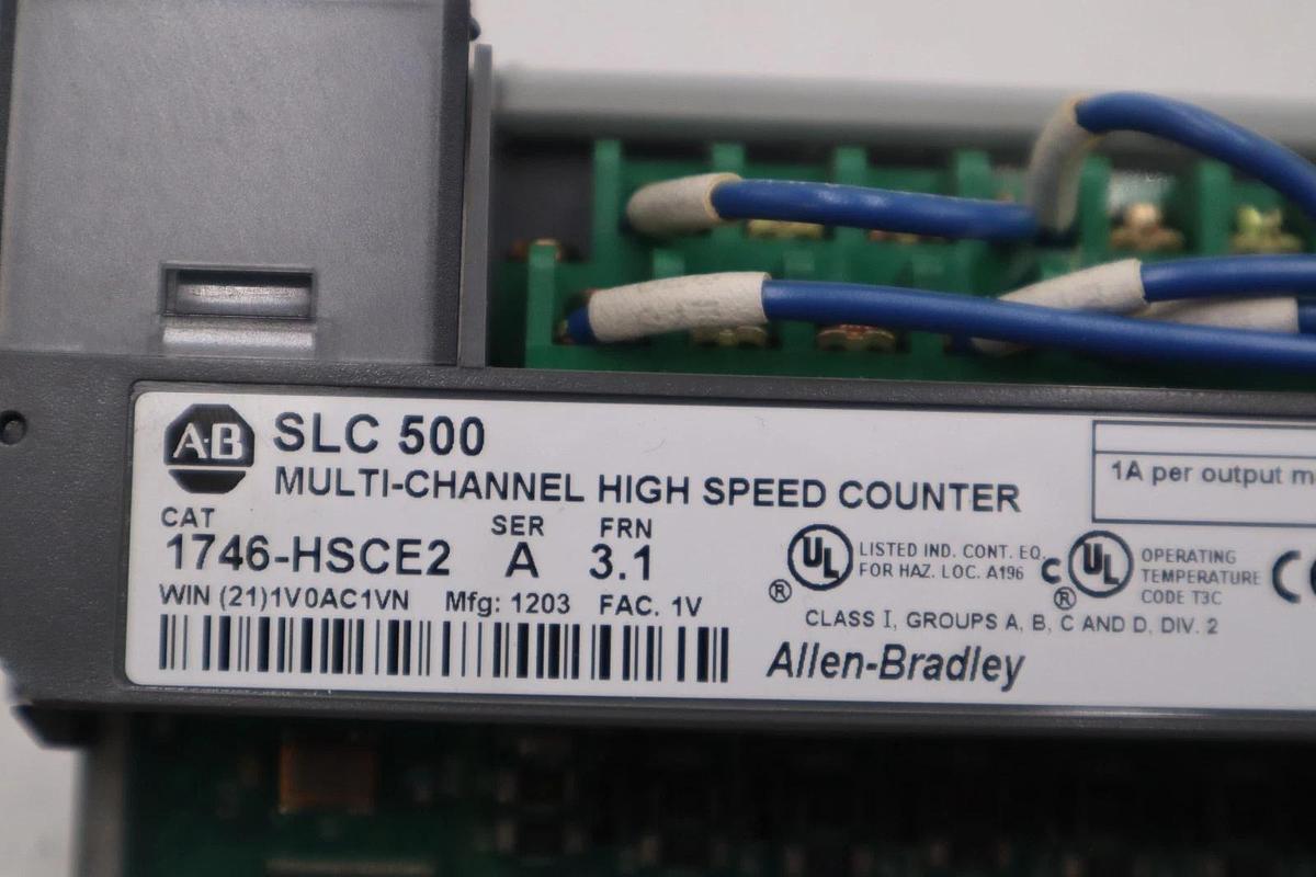 Used AB Allen-Bradley 1746-HSCE2 SLC 500 Multi-Channel High Speed Counter STK 5365