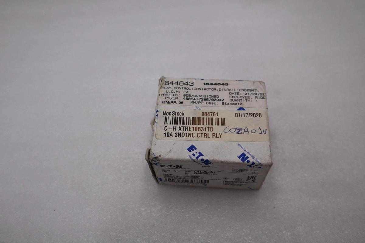 Used NEW OPEN BOX EATON MOELLER DILA-31 (220VDC) intermediate relay STK H973A