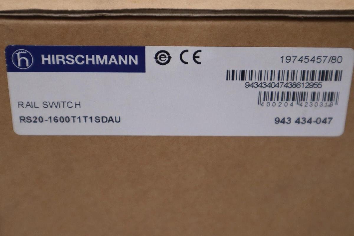 Used RS20-1600T1T1SDAU Hirschmann Industrial Ethernet Switch NEW IN BOX STOCK H1186