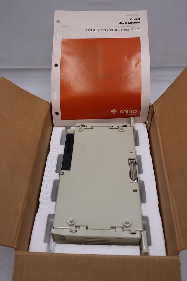 Used NEW OPEN BOX Modicon Gould AS-J378-000 Rev B Modem ASJ378000 STOCK G385