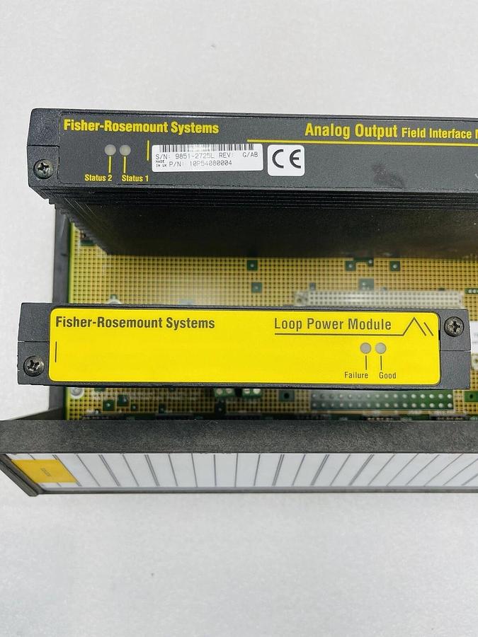 Used Fisher-Rosemount 10P54770001 Rev. D/C Termination Panel STOCK 2320