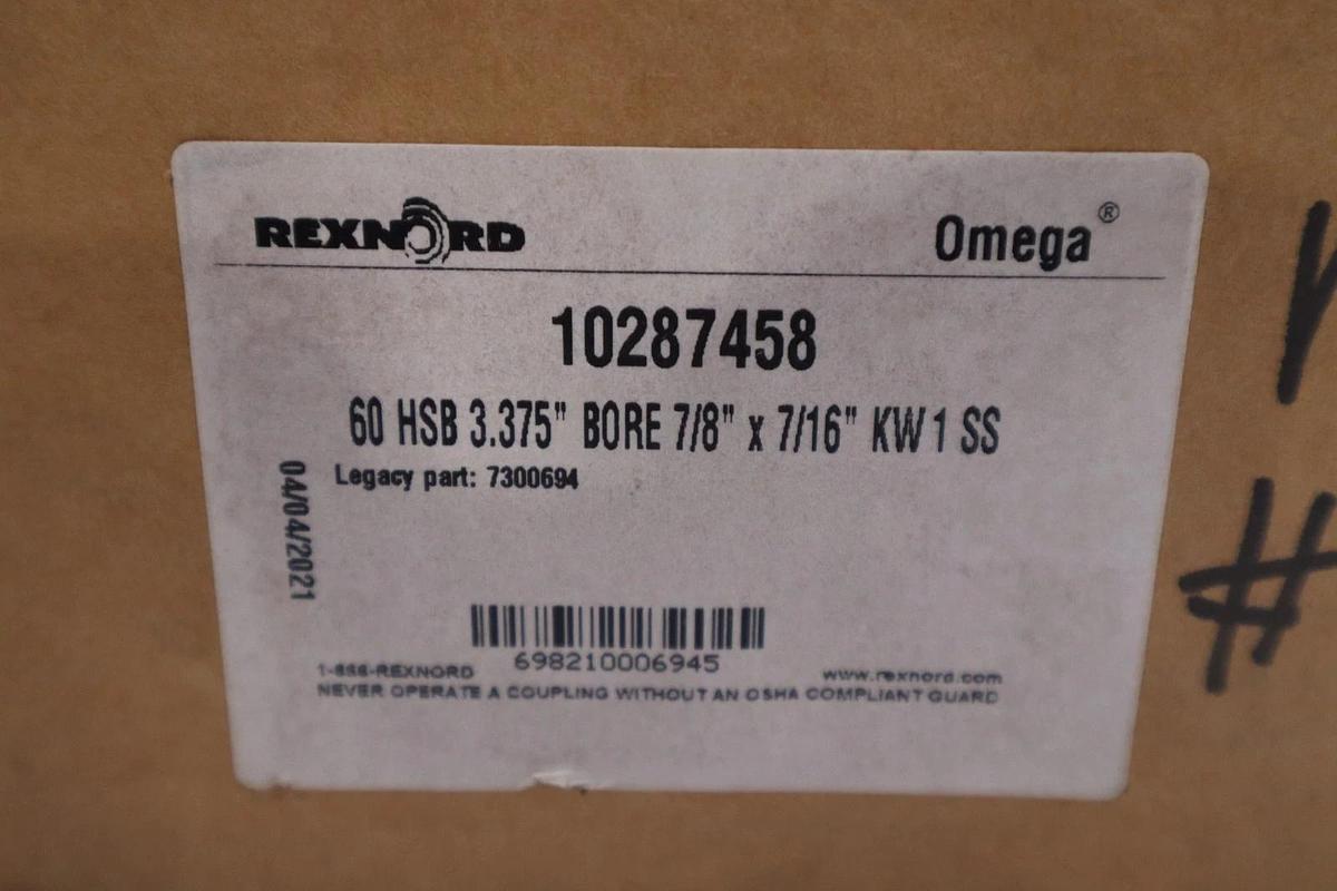 Rexnord-10287458 60 HSB X 3.375 STL OMEGA 7300694 STOCK SGF-43